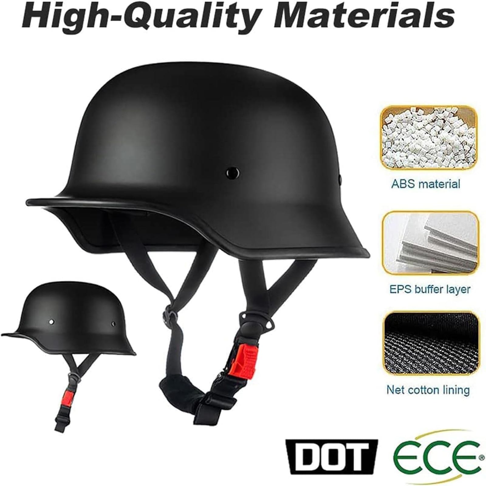 Amazon.com: DOT Approved Retro Half Face Helmet Motorcycle Helmet